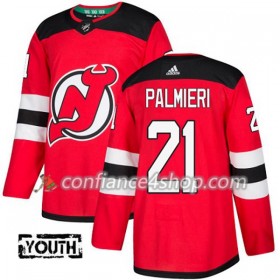 Adidas Maillot de Hockey New Jersey Devils Kyle Palmieri 21 2017-2018 Rouge Authentic - Enfant